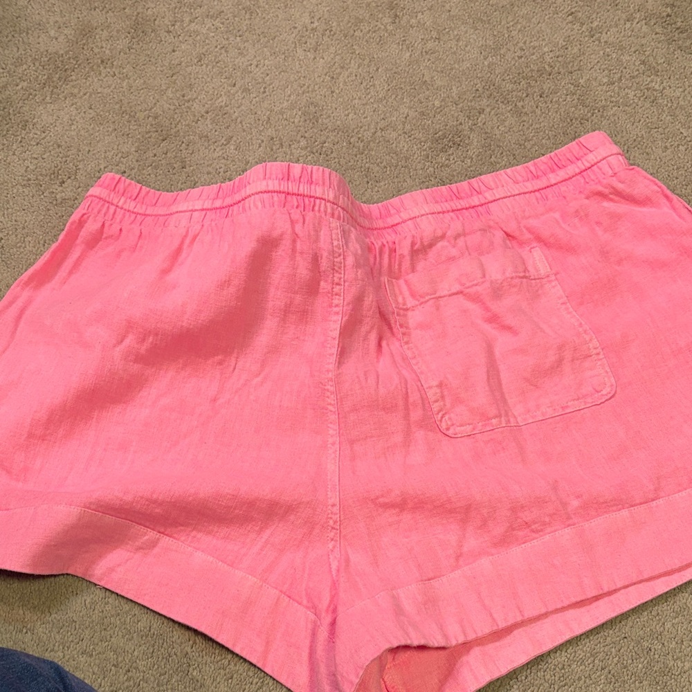 Universal Thread Pink Linen-Blend Drawstring Shorts - Picture 5 of 5